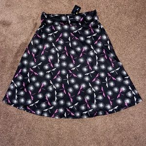 Charlie’s Project Dragonfly Aline Skirt Size Small